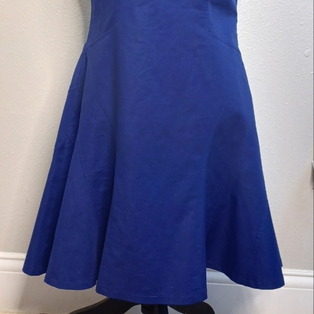 Derek Lam 10 Crosby Fit & Flare Sleeveless V-Neck Dress - Picture 6 of 16